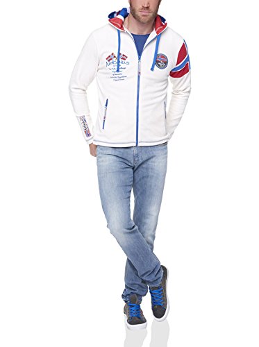 Nebulus Herren Fleecejacke Kinley, warme Fleece Jacke, mit langem Full-Zip Reißverschluss, Navy - im Sale